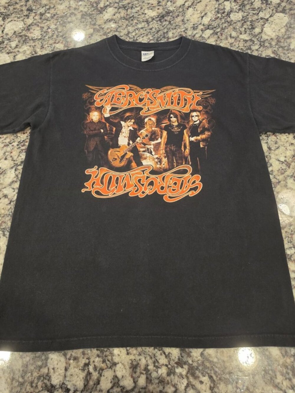 Vintage 2006 Aerosmith Concert Tour T-Shirt Band L Black EUC